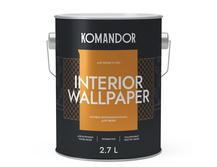 Краска для обоев Komandor Interior Wallpaper A S1306001003 матовая 2,7 л