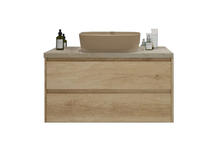 Тумба с раковиной BelBagno KRAFT100RNN-KEPMCO-1302H316-SET матовая