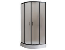 Душевой уголок BelBagno Uno 90х195 R-2-90-P-NERO без поддона, матовый