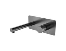 Смеситель для раковины Boheme Stick 125-GM Gun Metal c ручкой Diamond