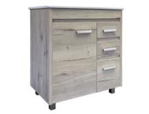 Тумба с раковиной Comforty Марио-75 дуб дымчатый