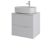 Тумба с раковиной Orange Line Li-60TuwMDF+B07-540W матовая