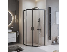 Душевой уголок BelBagno 90х90 UNO-195-P-2-90-C-NERO