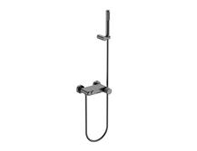 Смеситель для ванны Boheme Stick 123-GM.3 Gun Metall c ручкой Linea