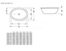 Раковина Villeroy&Boch Loop&Friends Plus 58х37 616130R1