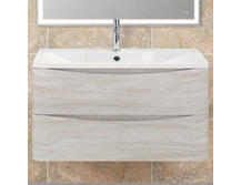 Тумба с раковиной Belbagno Acqua 1000-2C-SO-RVB Rovere Vintage Bianco