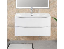 Тумба с раковиной BelBagno Acqua 800-2C-SO-BL Bianco Lucido