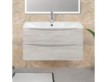 Тумба с раковиной Belbagno Acqua 800-2C-SO-RVB Rovere Vintage Bianco