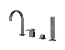 Смеситель для ванны Abber Wasserfall AF8613NG никель