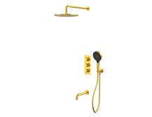 Душевой набор Whitecross Y brushed gold YSET11TOPGLB золото брашированное