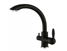 Смеситель Paulmark Essen Es213001-308 чёрный для кухни