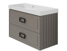 Тумба под раковину La Fenice Cubo 100 FNC-01-CUB-C-100-2 бежевый матовый