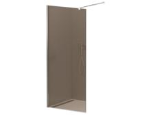 Душевая перегородка Cezares Liberta 80х195 L-1-80-Br-Cr тонированное стекло, профиль хром
