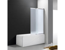 Шторка для ванны Cezares Slider VF11 100/150 P Cr матовое стекло, профиль хром