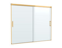 Шторка для ванны Cezares Tandem-Soft 145х180 TANDEM-SOFT-VF-2-180/145-C-BORO-IV брашированное золото