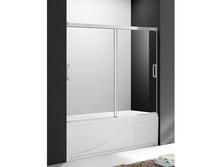 Шторка для ванны Cezares Tandem Soft VF2 170/145 C Cr прозрачное стекло, профиль хром IV