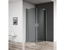 Душевой уголок Cezares 90х90 Slider-R-2-90/100-GRIGIO-Cr