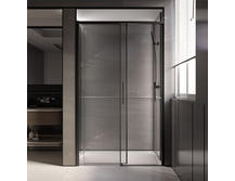 Душевая дверь Veconi Premium Trento 200х120 PTD40-B-120-01-C4 черный матовый