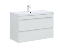 Тумба с раковиной Aquanet Нота New 100 белый глянец