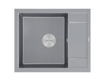 Кухонная мойка Paulmark Flugen 50 60х50 PM216050-GRM серый металлик