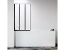 Шторка для ванны Veconi Palau 90х150 PL73BL-90-01-19C4 черный матовый