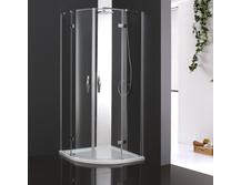Душевой уголок Cezares 100х100 Bergamo-W-R-2-100-ARCO-C-Cr-IV