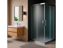 Душевой уголок Royal Bath HPD-C-CH 100x90 рифленое без поддона