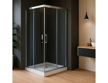 Душевой уголок Royal Bath HPD-T-CH 90x80x185 прозрачное без поддона