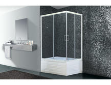 Душевой уголок Royal Bath BP-T-L 100x80 прозрачное с поддоном