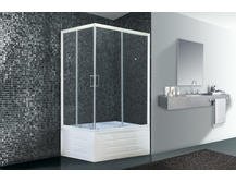 Душевой уголок Royal Bath BP-T-R 100x80 прозрачное с поддоном