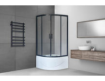 Душевой уголок Royal Bath 100BK-T-BL 100х100 прозрачное с поддоном