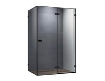 Душевой уголок Cezares 90х140 BELLAGIO-AH-1-140/90-C-NERO