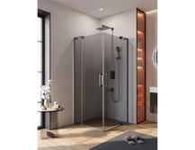 Душевой уголок Cezares 80х80 Slider-A-2-80/90-GRIGIO-GM