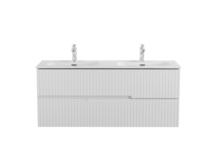 Тумба с раковиной Cezares Duet-N-1200-2C-SO-2-BL Bianco Lucido