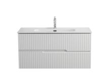 Тумба с раковиной Cezares Duet N-1000-2C-SO-BO bianco opaco
