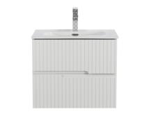 Тумба с раковиной Cezares Duet-N-600-2C-SO-BL bianco lucido