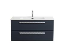 Тумба с раковиной Cezares ECO CER-N-1000-2C-SO-GR-P grafito
