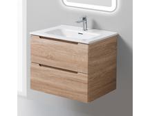 Тумба с раковиной BelBagno Etna 600-2C-SO-WO-P Rovere Bianco