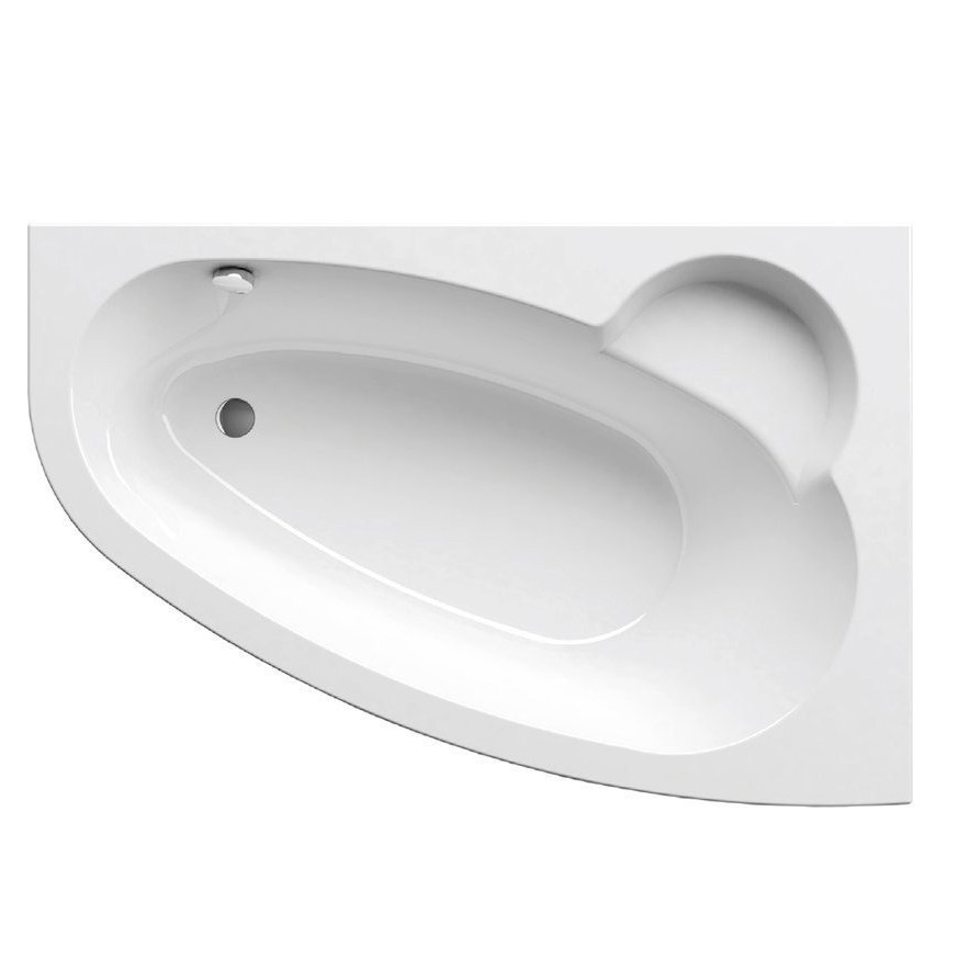 Акриловая ванна Ravak Asymmetric 150х100 P на каркасе, цвет белый C451000000+GR00001084 - фото 1