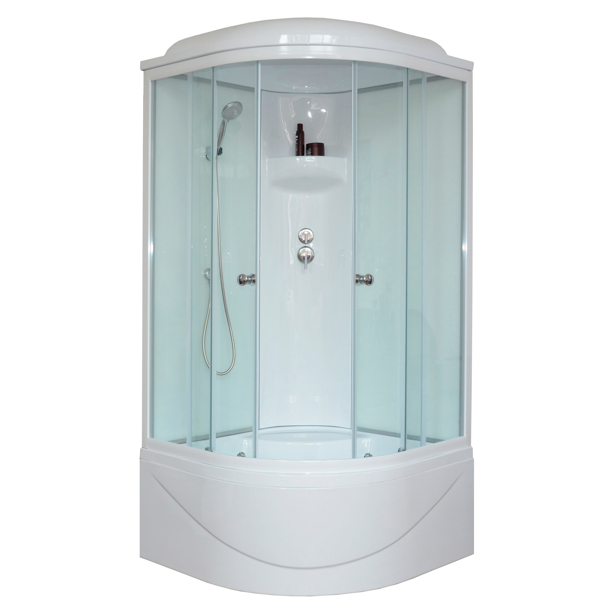 Душевая кабина Royal Bath 100BK6-WT белое/прозрачное душевая кабина royal bath 8120bk2 t ch r прозрачное