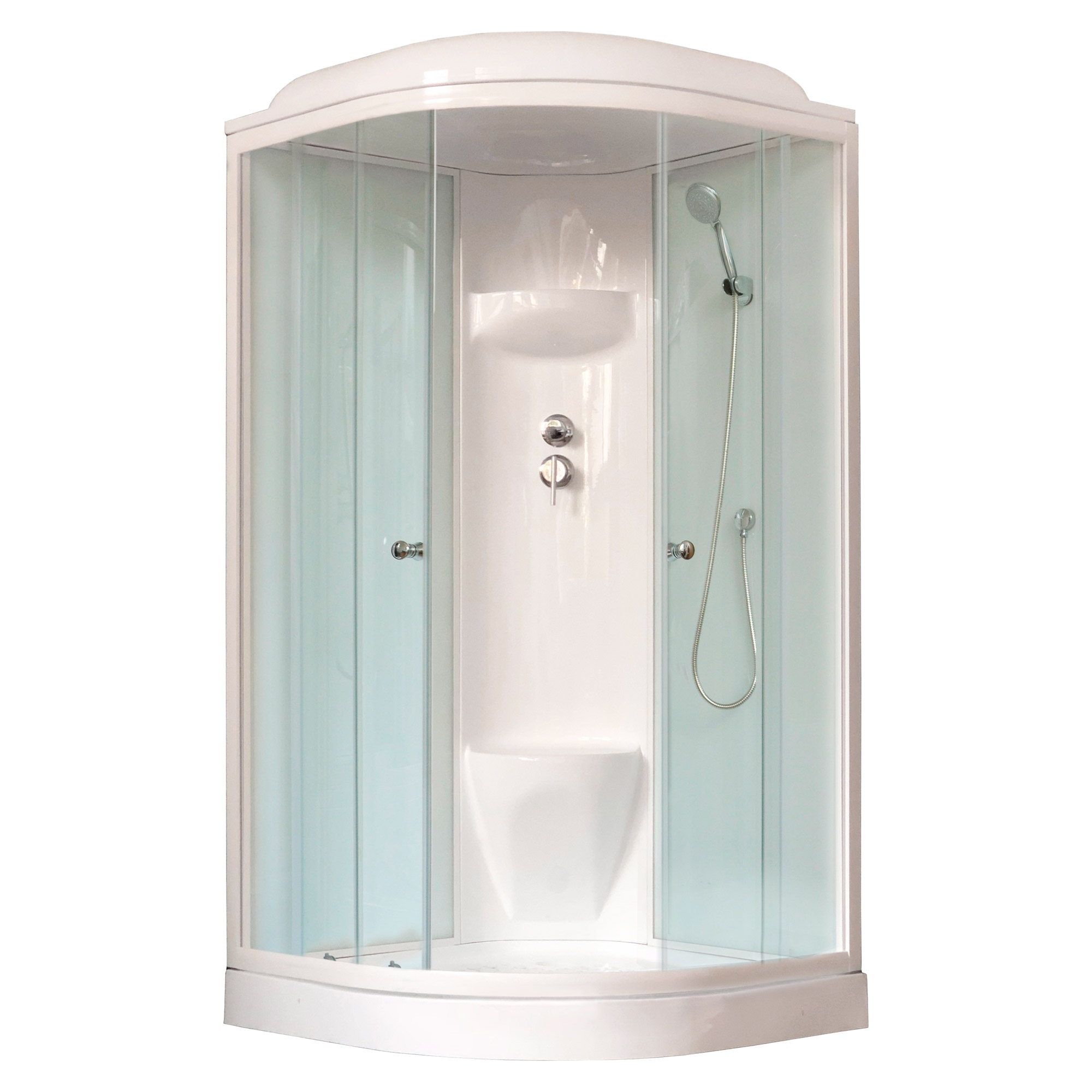 Душевая кабина Royal Bath 100HK6-WT белое/прозрачное душевая кабина royal bath 8120bk2 t ch r прозрачное