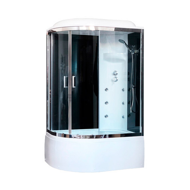 

Душевая кабина Royal Bath 8120BK3-BT-CH R черное/прозрачное, Прозрачный
