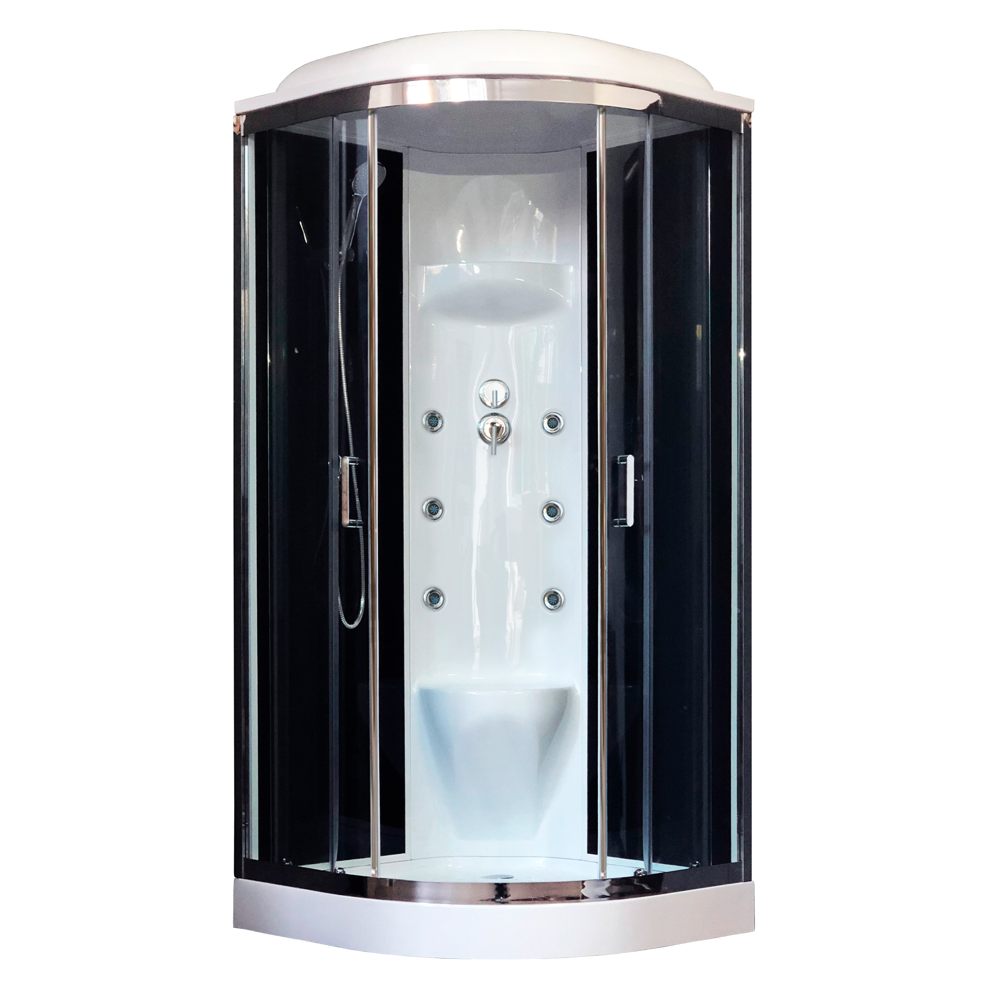 

Душевая кабина Royal Bath 90HK7-BT-CH черное/прозрачное, Прозрачный