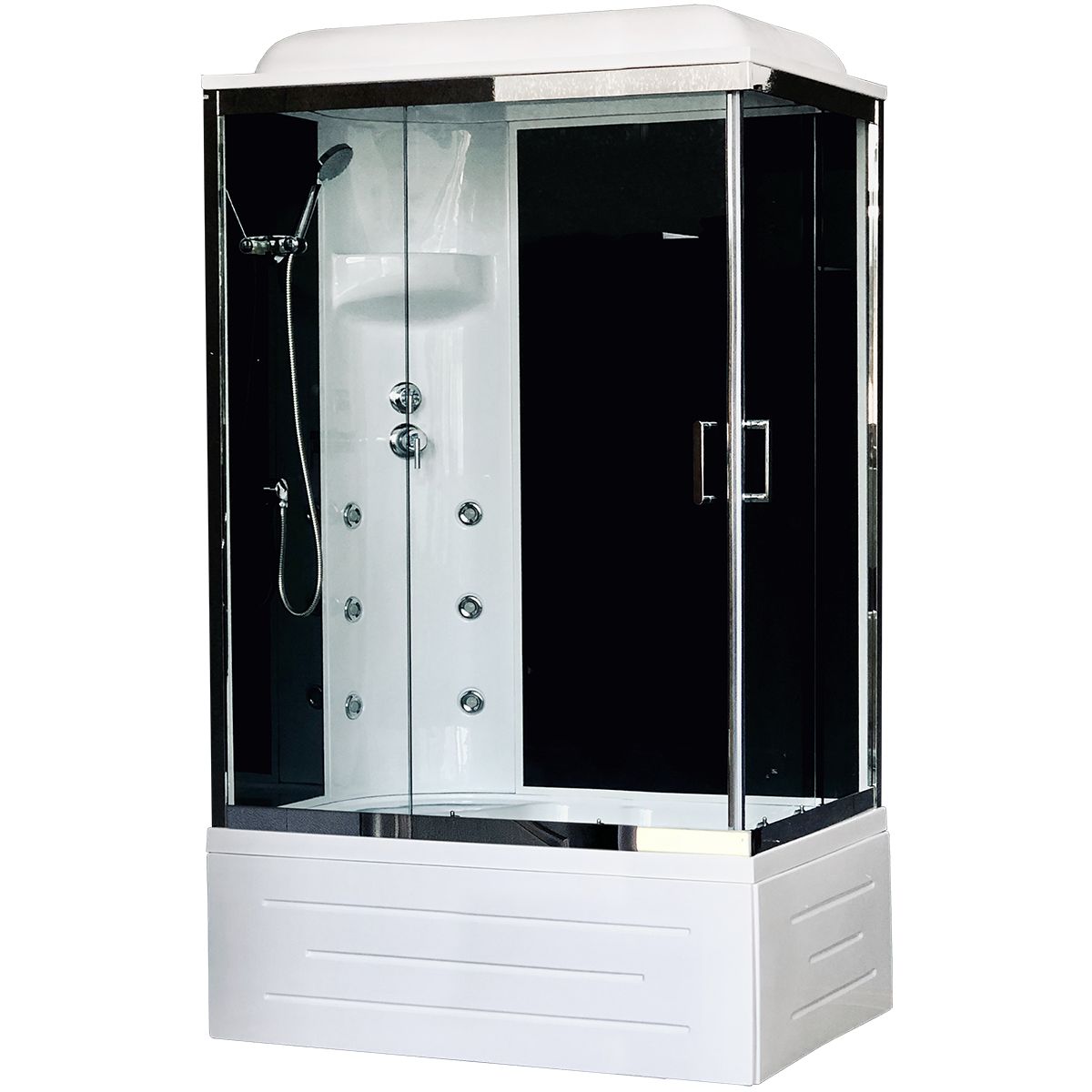 Душевая кабина Royal Bath 8100BP3-BT-CHL черное/прозрачное стул в ванную комнату