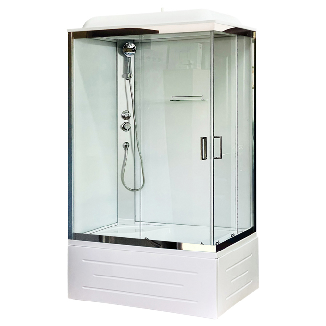 

Душевая кабина Royal Bath 8100BP5-WT-CH-L белое/прозрачное, Прозрачный