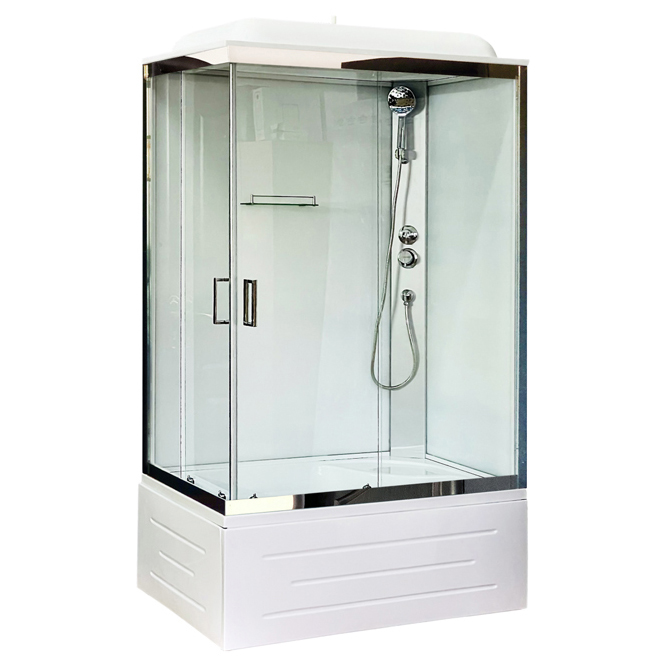 

Душевая кабина Royal Bath 8100BP5-WT-CH-R белое/прозрачное, Прозрачный