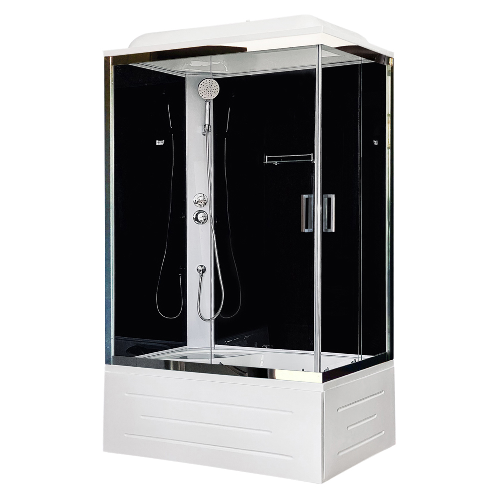 

Душевая кабина Royal Bath RB8100BP5-BT-CH-L черное/прозрачное, Прозрачный