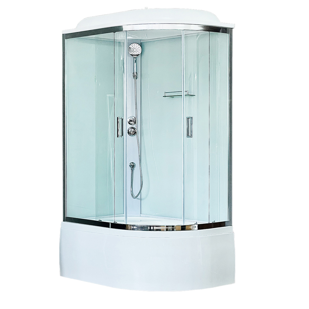 Душевая кабина Royal Bath 8120BK5-WT-CH L белое/прозрачное душевая кабина royal bath 8120bk5 wt r белое прозрачное