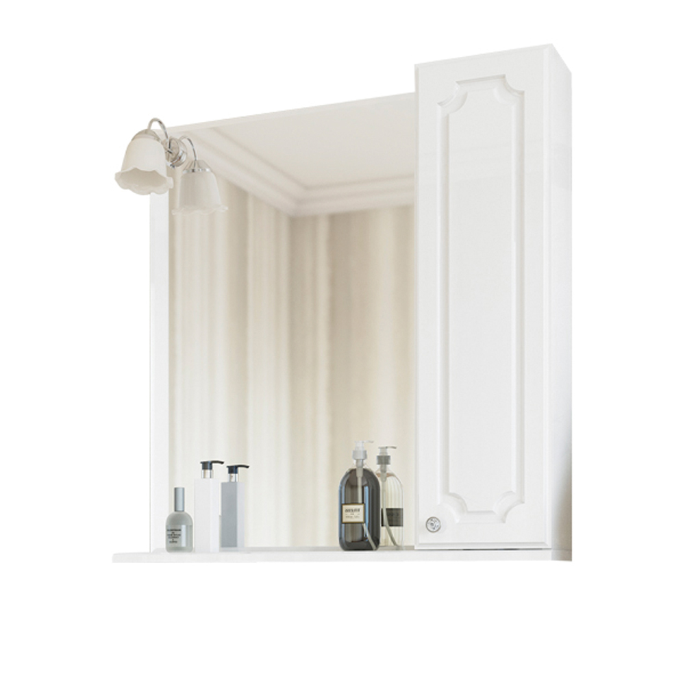Зеркало для ванной Sanflor Ксения 70 R белый эксмо на крючке вязаная живопись для современного интерьера