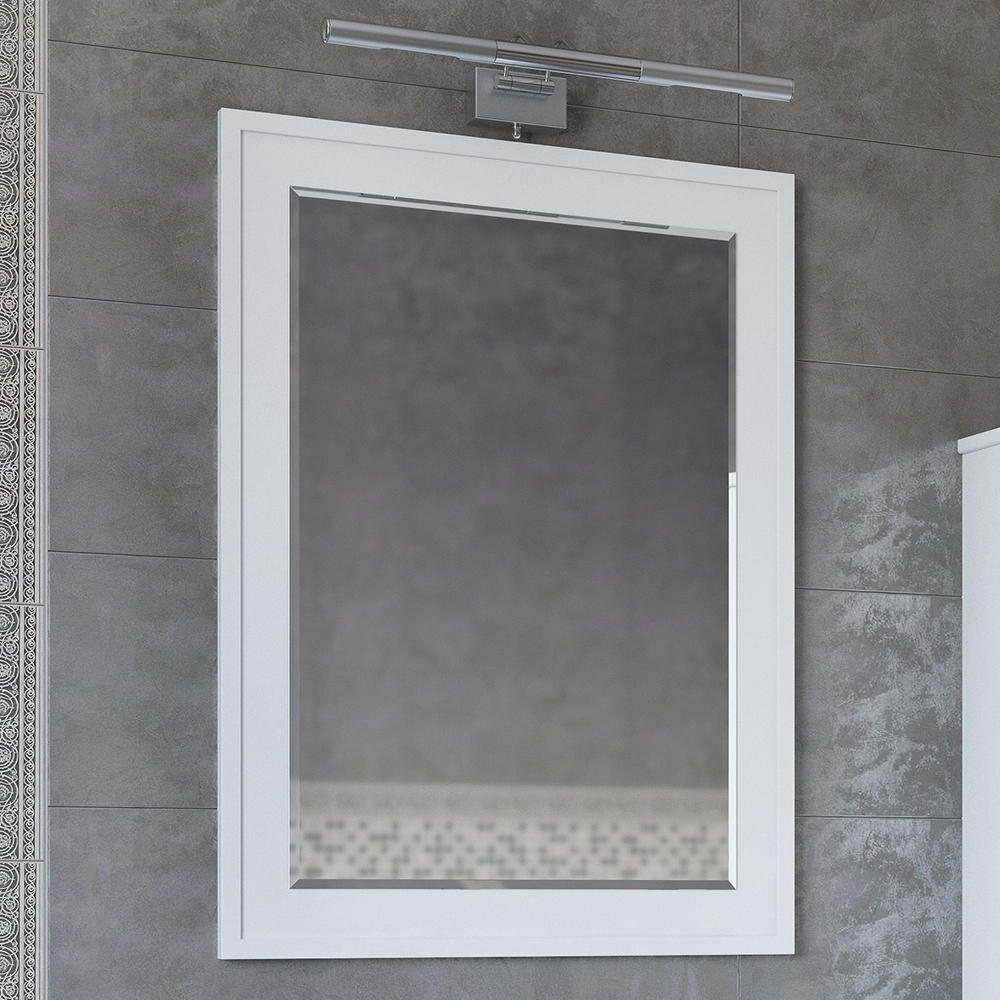 Зеркало для ванной Sanflor Модена 75 белый зеркало для ванной comforty модена 90 белый